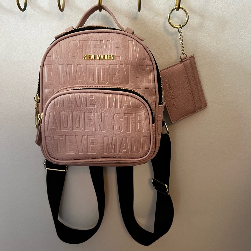 Steve Madden Mini Pink Backpack